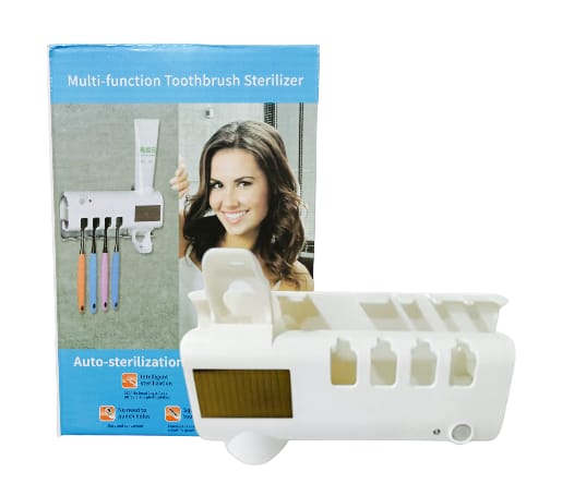 Porta Cepillo Con Dispensador De Crema